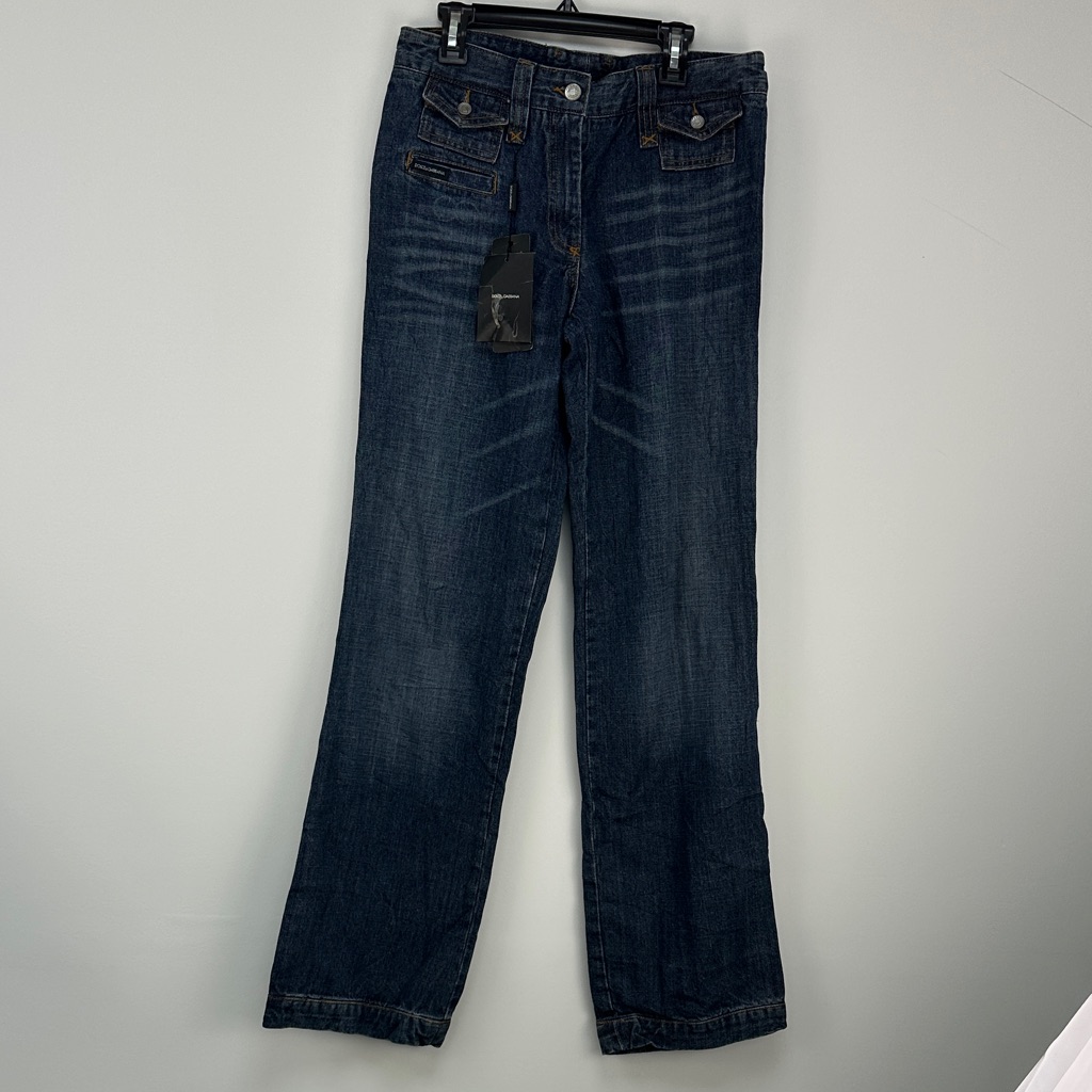 Dolce  Gabbana Indigo Denim Jeans Brand New
